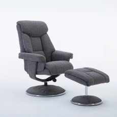 Ardeche Swivel Recliner Chair & Foot Stool Ardeche Swivel Recliner Chair & Foot Stool