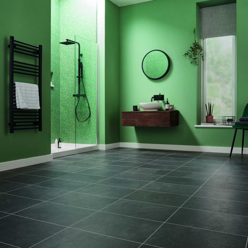 Karndean Knight Tile ST15 Black Riven Slate