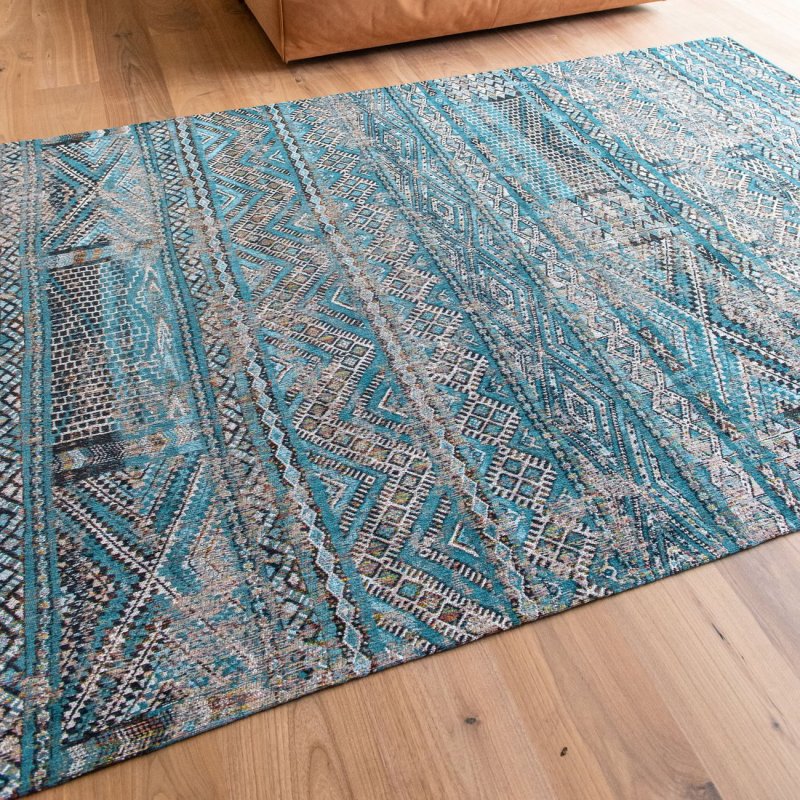 Louis de Poortere Antiquarian Kilim Zemmuri Blue 9110 Rug