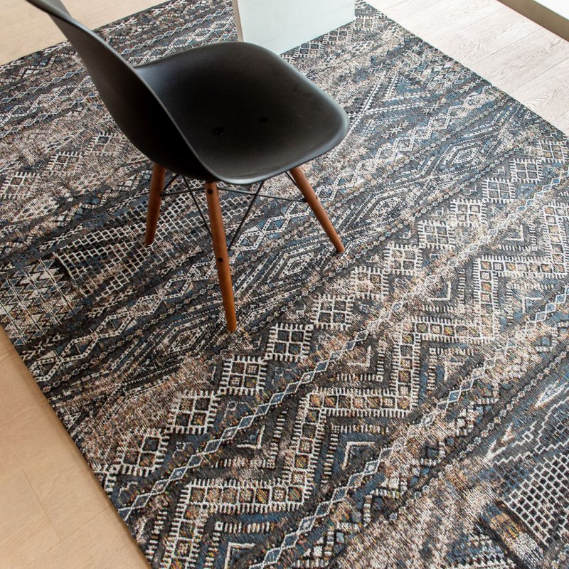 Louis de Poortere Antiquarian Kilim Black Rabat 9113 Rug