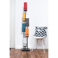Sixt Floor Lamp with Multicoloured Shades Sixt Floor Lamp with Multicoloured Shades