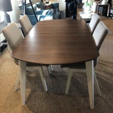 FLORENT Extending Dining Table & 6 Maria Swivel Chairs