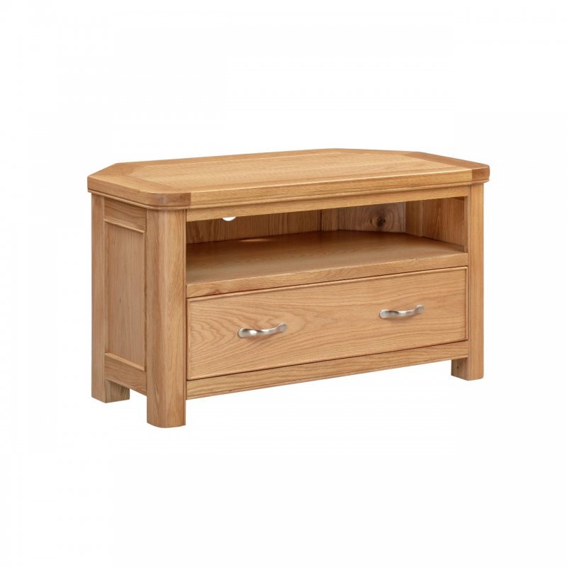 Papaya Chagford Oak Corner TV Unit