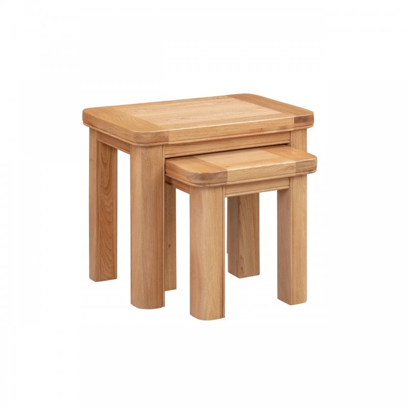 Papaya Chagford Oak Nest of Tables