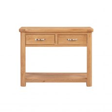 Chagford Oak  Console Table with 2 Drawers