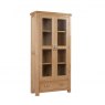 Papaya Chagford Oak  Display Cabinet with Glass Doors