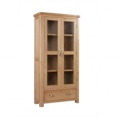 Chagford Oak Display Cabinet with Glass Doors Chagford Oak Display Cabinet with Glass Doors