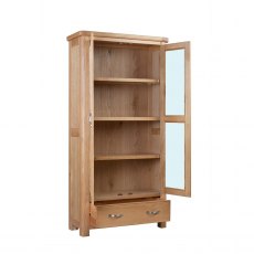 Chagford Oak Display Cabinet with Glass Doors Chagford Oak Display Cabinet with Glass Doors