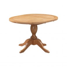 Chagford Oak 100cm Round Extending Dining Table Chagford Oak 100cm Round Extending Dining Table