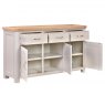 Papaya Chagford Painted 3 Door Sideboard