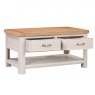 Papaya Chagford Painted Coffee Table with 2 Drawers