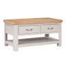 Papaya Chagford Painted Coffee Table with 2 Drawers