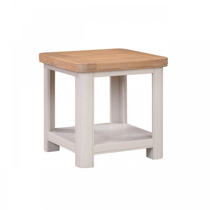 Papaya Chagford Painted Lamp Table with Shelf