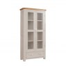 Papaya Chagford Painted Display Cabinet with Glass Doors