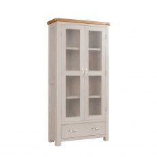 Chagford Painted Display Cabinet with Glass Doors Chagford Painted Display Cabinet with Glass Doors