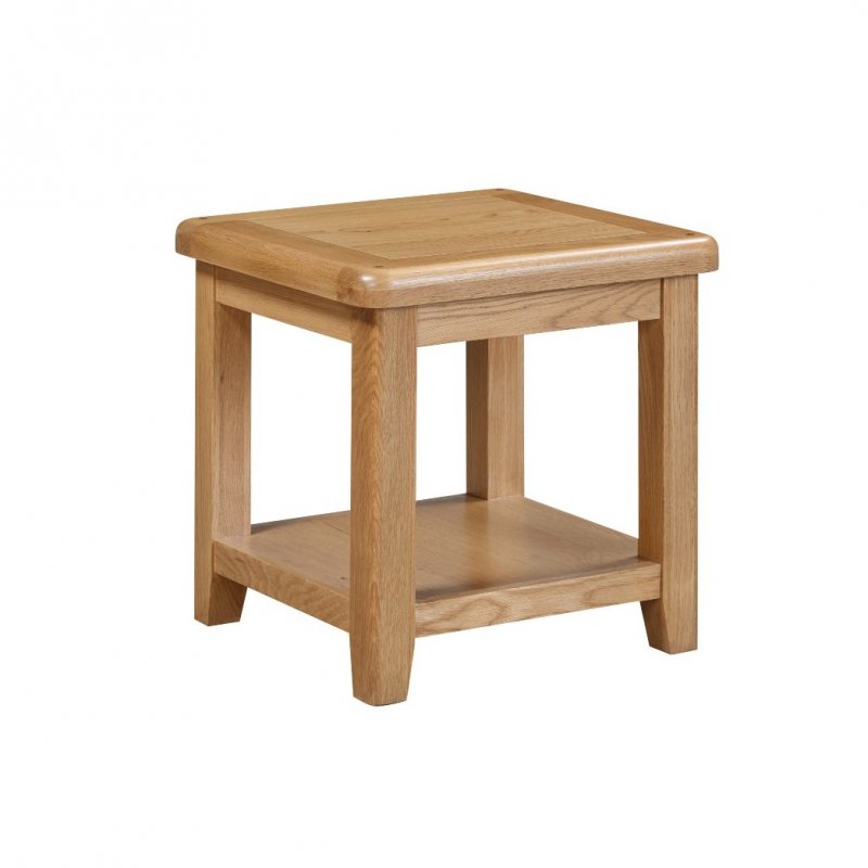 Papaya Kenton Oak Lamp Table