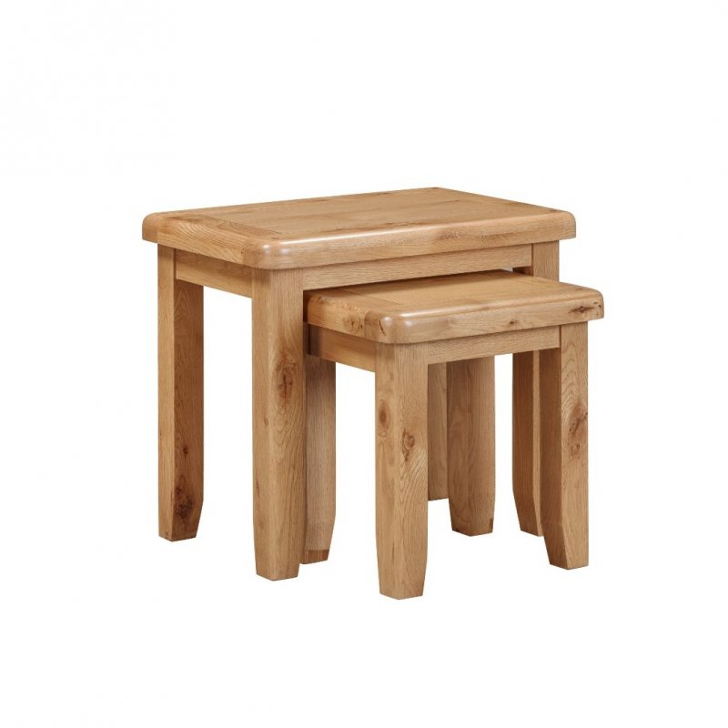 Papaya Kenton Oak Nest of Tables