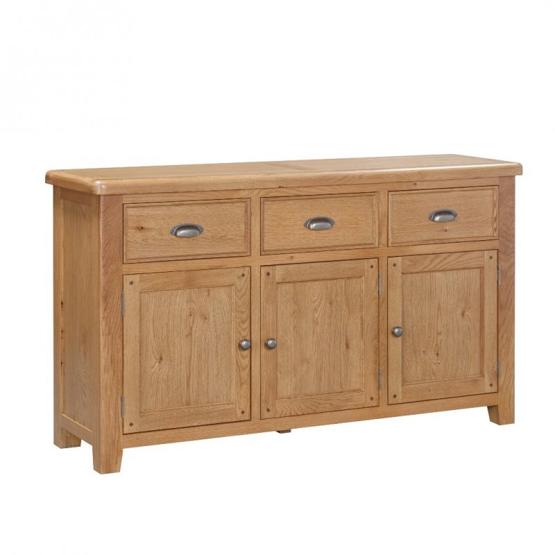 Papaya Kenton Oak 3 Door Sideboard