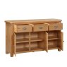Papaya Kenton Oak 3 Door Sideboard
