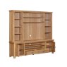 Papaya Kenton Oak Media Bookcase Top for XL TV Unit (top only)