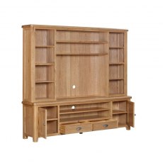 Kenton Oak Media Bookcase Top for XL TV Unit (top only) Kenton Oak Media Bookcase Top for XL TV Unit (top only)