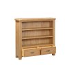 Papaya Kenton Oak Low Bookcase