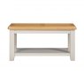 Papaya Kenton Painted Coffee Table with Shelf