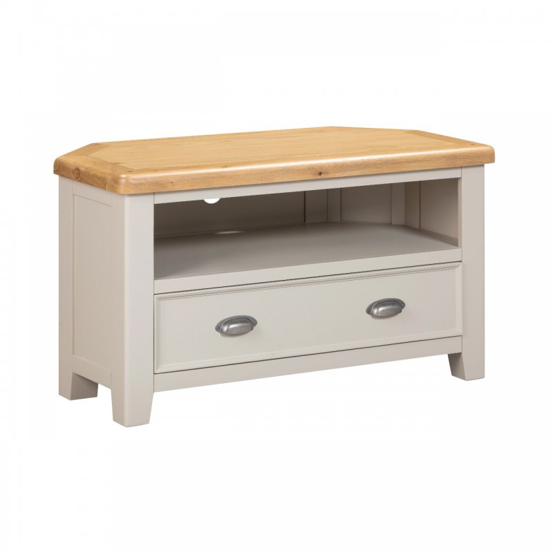 Papaya Kenton Painted Corner TV Unit
