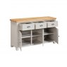 Papaya Kenton Painted 3 Door Sideboard