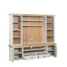 Papaya Kenton Painted Media Bookcase Top for XL TV Unit (top only)