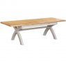 Papaya Kenton Painted Small Cross Leg Extending Dining Table