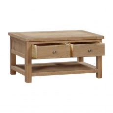 Farringdon Oak Coffee Table with 2 Drawers Farringdon Oak Coffee Table with 2 Drawers