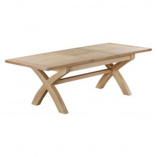 Farringdon Oak Cross Leg Extending Dining Table Farringdon Oak Cross Leg Extending Dining Table