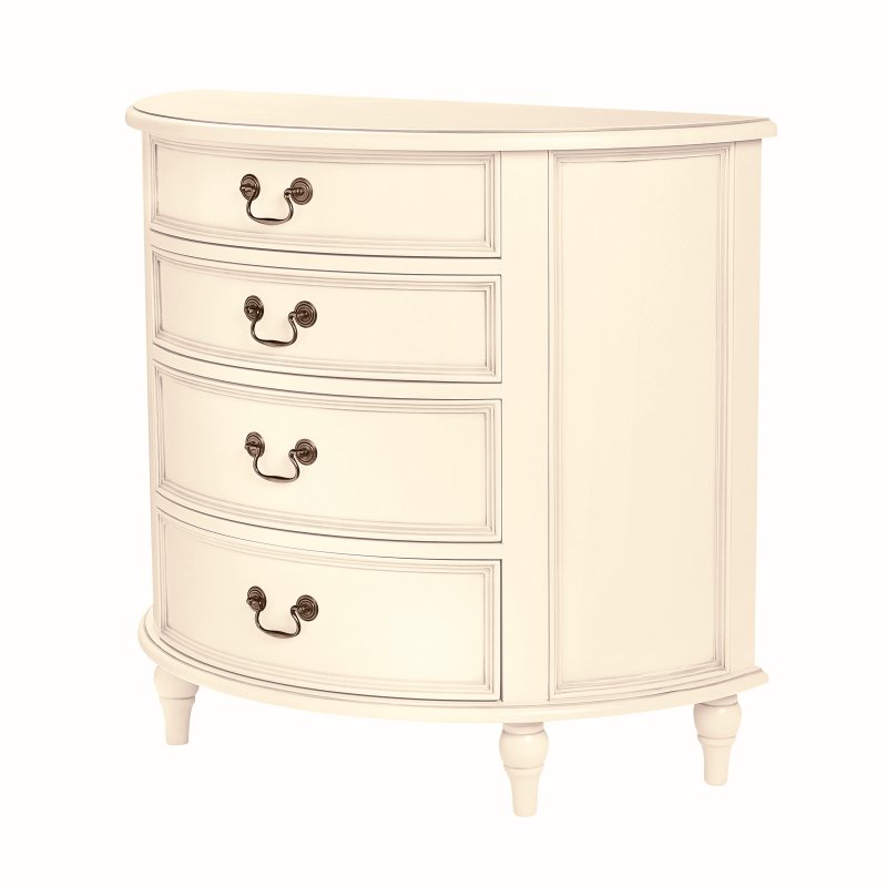 Qualita Laura Ashley Clifton  4 Drawer Half Moon Chest