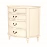 Qualita Laura Ashley Clifton  4 Drawer Half Moon Chest