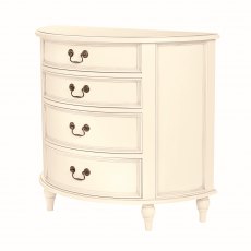 Laura Ashley Clifton  4 Drawer Half Moon Chest