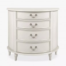 Laura Ashley Clifton  4 Drawer Half Moon Chest