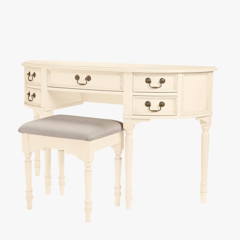 Qualita Laura Ashley Clifton 5 Drawer Dressing Table and Stool