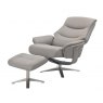GFA Hudson Swivel Recliner & Stool (in leather)