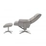 GFA Hudson Swivel Recliner & Stool (in leather)