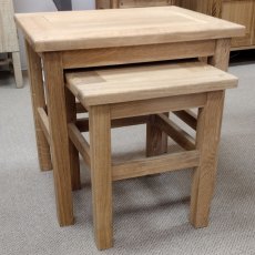 Laura Ashley Milton Oak Nest of 2 Tables