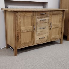 Laura  Ashley Milton Oak 2 Door 4 Drawer Sideboard