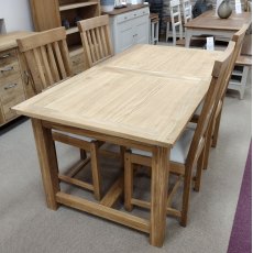 Laura Ashley Milton Oak Dining Table & 4 Chairs