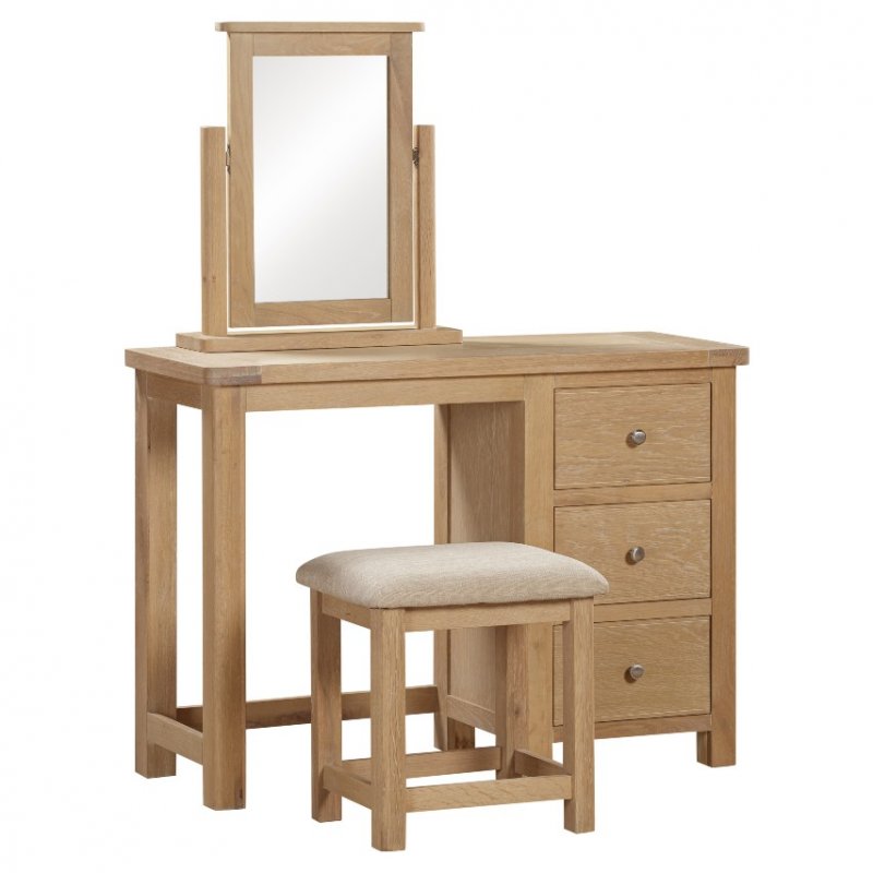 Papaya Farringdon Oak  Dressing Table Set