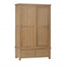 Papaya Farringdon Oak Double Wardrobe
