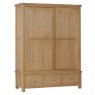 Papaya Farringdon Oak Large Wardrobe